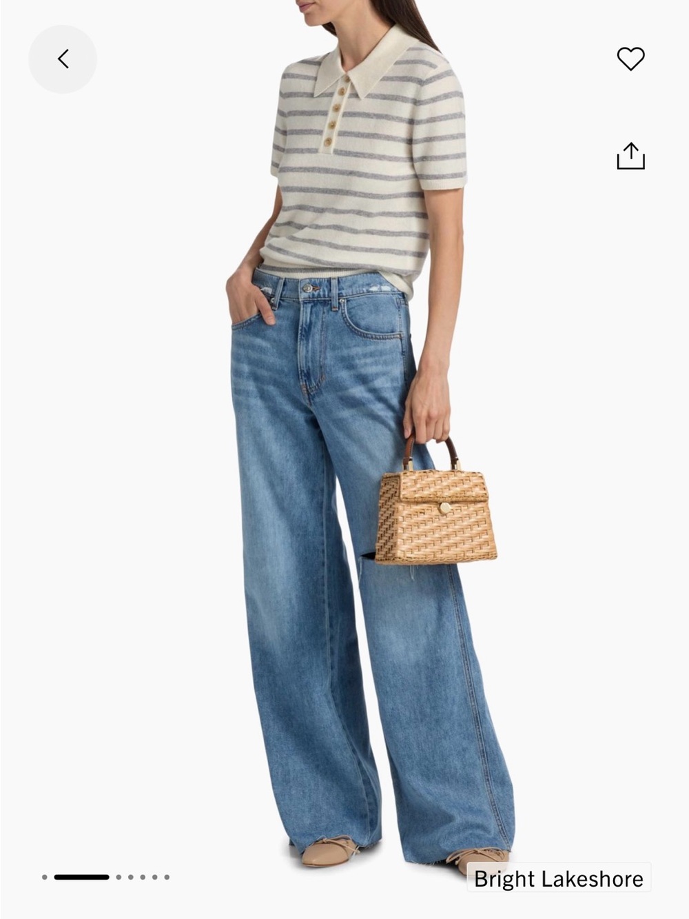 Veronica Beard NEW with tag! Kasey High Waist Wide Leg Jeans size 26 retail $398 - Picture 2 of 9